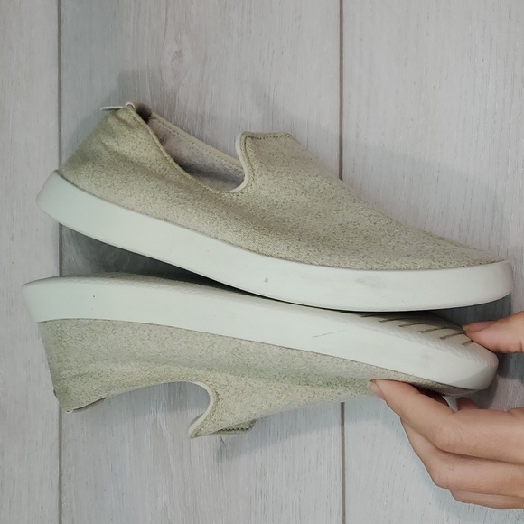 Allbirds Womens Wool Lounger Light Green Loafer Slip on shoes sz 7 - Picture 10 of 12